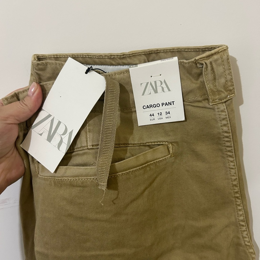 Zara Khaki Cargo Pants